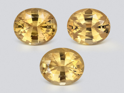 Set citrin schweres hochpräzises ovalschliff 47,26 karats, Afrika photo