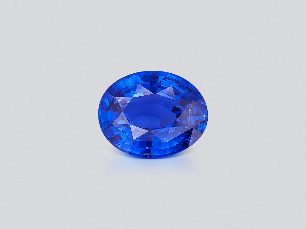 Saphir ovale bleu royal non chauffé 3,23 carats, Sri Lanka Image №1