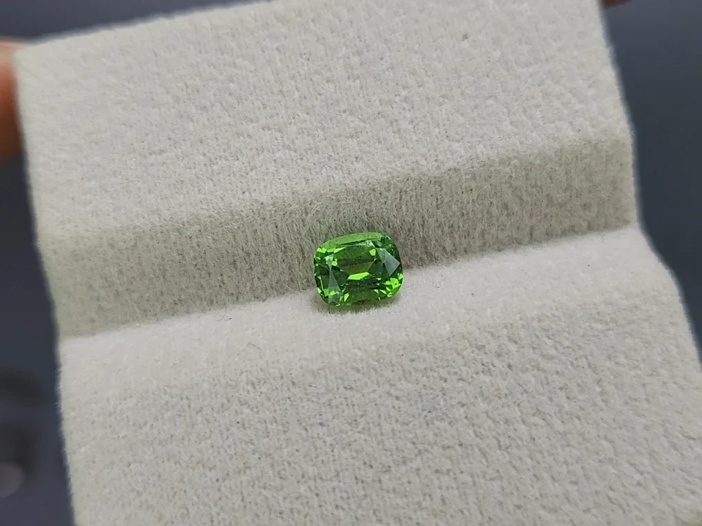 Grenat tsavorite taille coussin 0,88 carats, Tanzanie Image №4