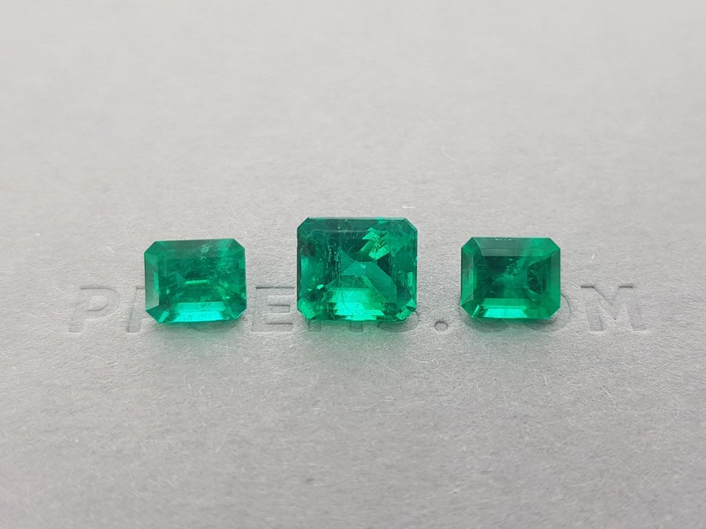 Set of Colombian emeralds 4.52, сt Image №1