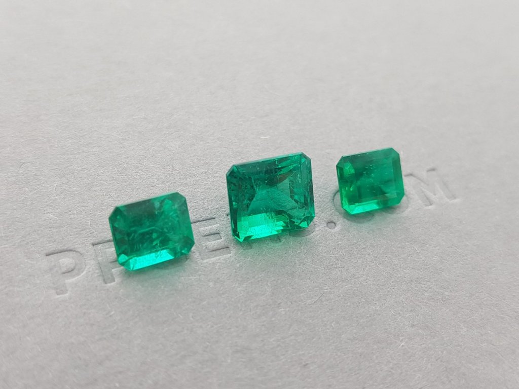 Set of Colombian emeralds 4.52, сt Image №3