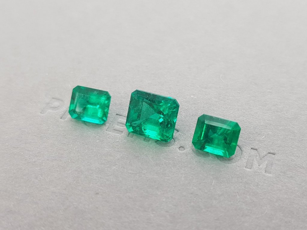 Set of Colombian emeralds 4.52, сt Image №2