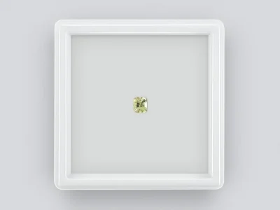 Cushion cut light green tsavorite 0.40 ct photo