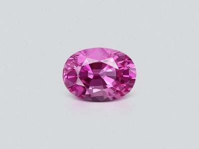  Hot pink sapphire in oval cut 1.71 carats, Sri Lanka photo