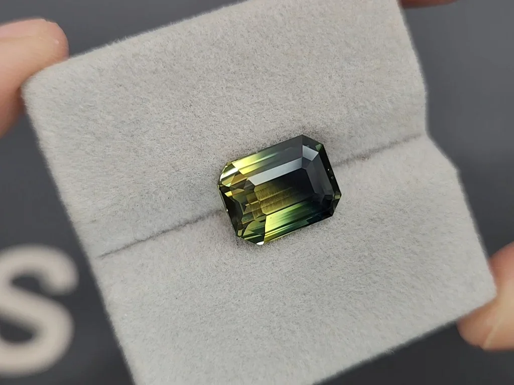 Unheated polychrome sapphire octagon cut 8.03 carats, Sri Lanka Image №4