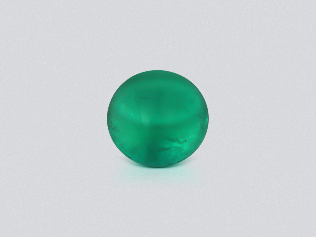 Esmeralda verde intenso talla cabujón 2,91 carats, Rusia Image №1