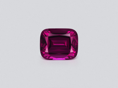 Rhodolite garnet cushion cut 6.68 carats, Tanzania  photo