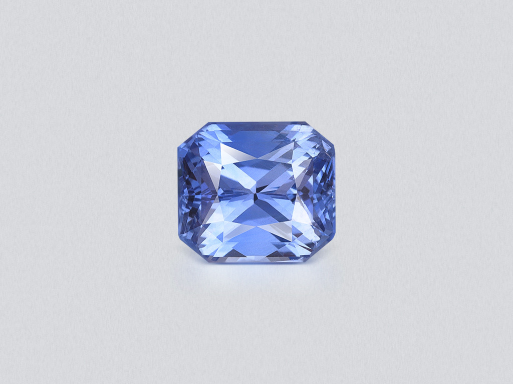 Saphir bleu taille radiant de 3,10 carats, Sri Lanka Image №1