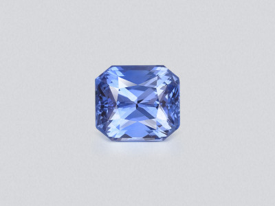 Saphir bleu taille radiant de 3,10 carats, Sri Lanka photo