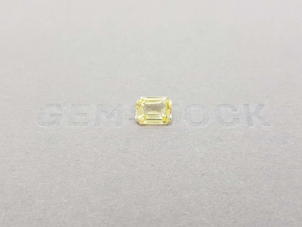 Octagon unheated yellow sapphire 1.77 ct, Sri Lanka Image №1
