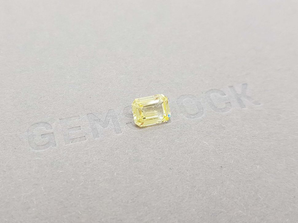 Octagon unheated yellow sapphire 1.77 ct, Sri Lanka Image №2