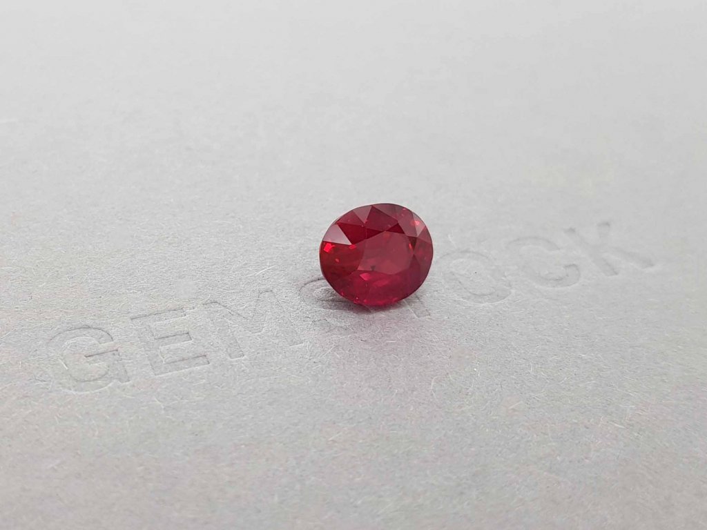 Unheated Pigeon blood red ruby 4.03 ct, Mozambique Image №2