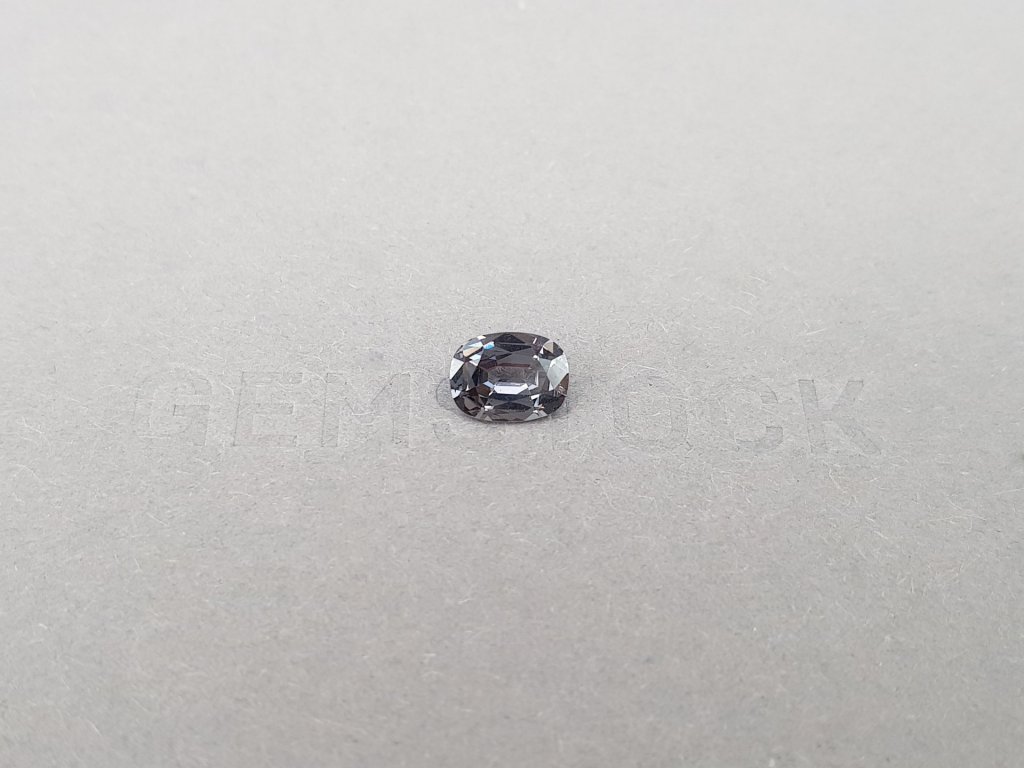 Gray steel spinel from Burma oval cut 1.38 ct Image №1