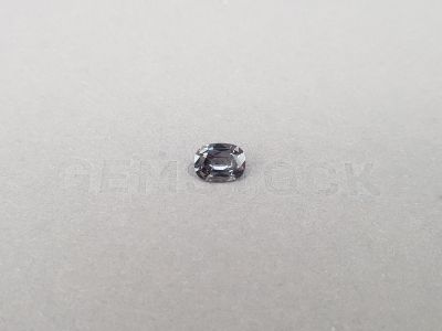 Gray steel spinel from Burma oval cut 1.38 ct photo