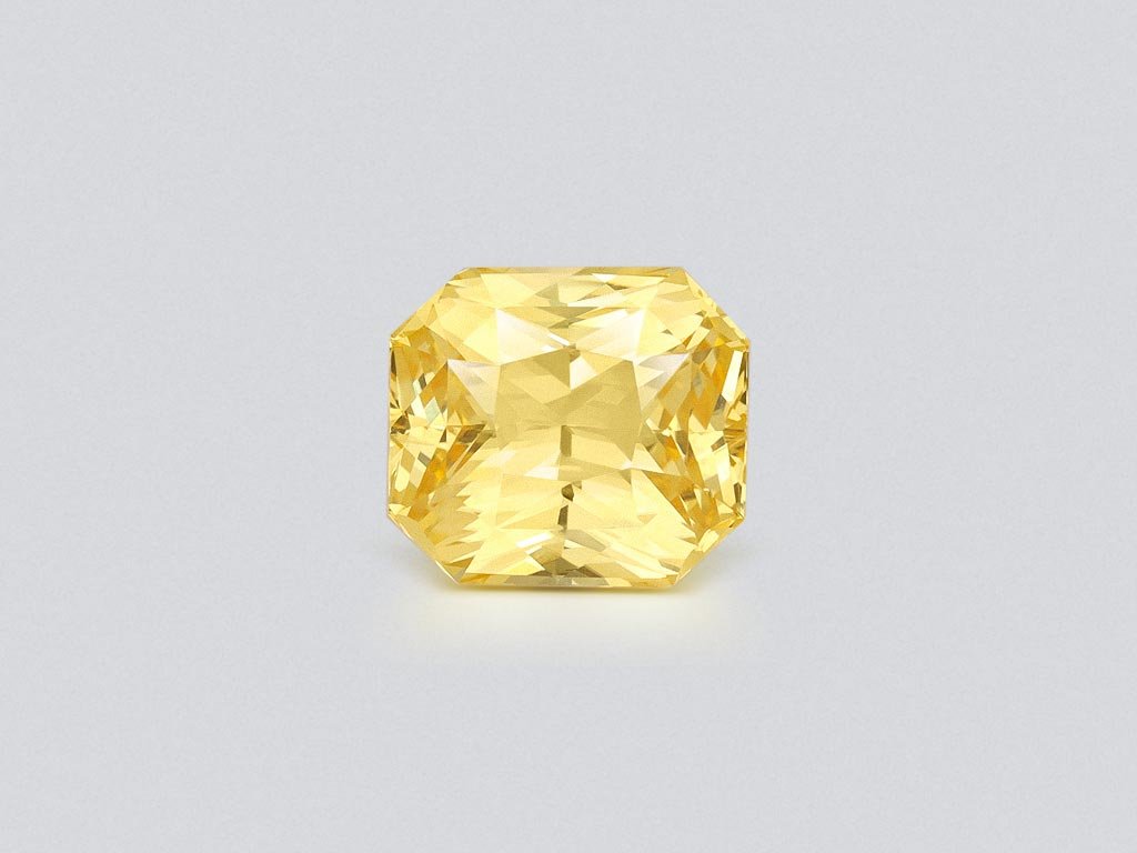 Saphir jaune taille radiant non traité 3,13 carats, Sri Lanka Image №1