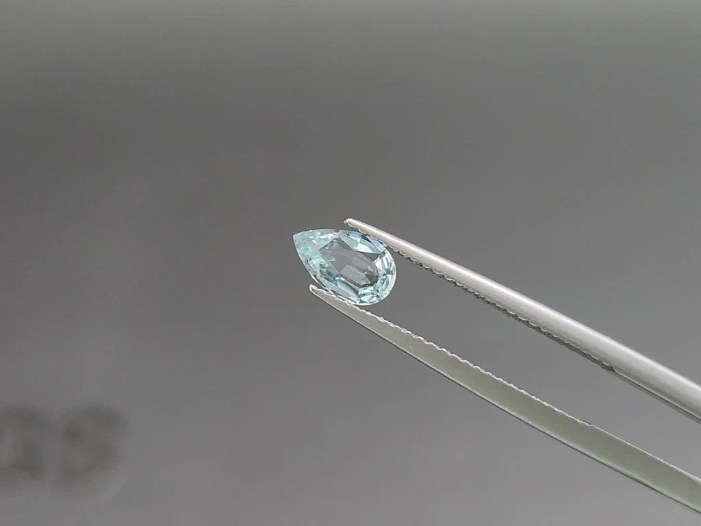 Aquamarine pear cut  0.47 carats, Madagascar Image №3