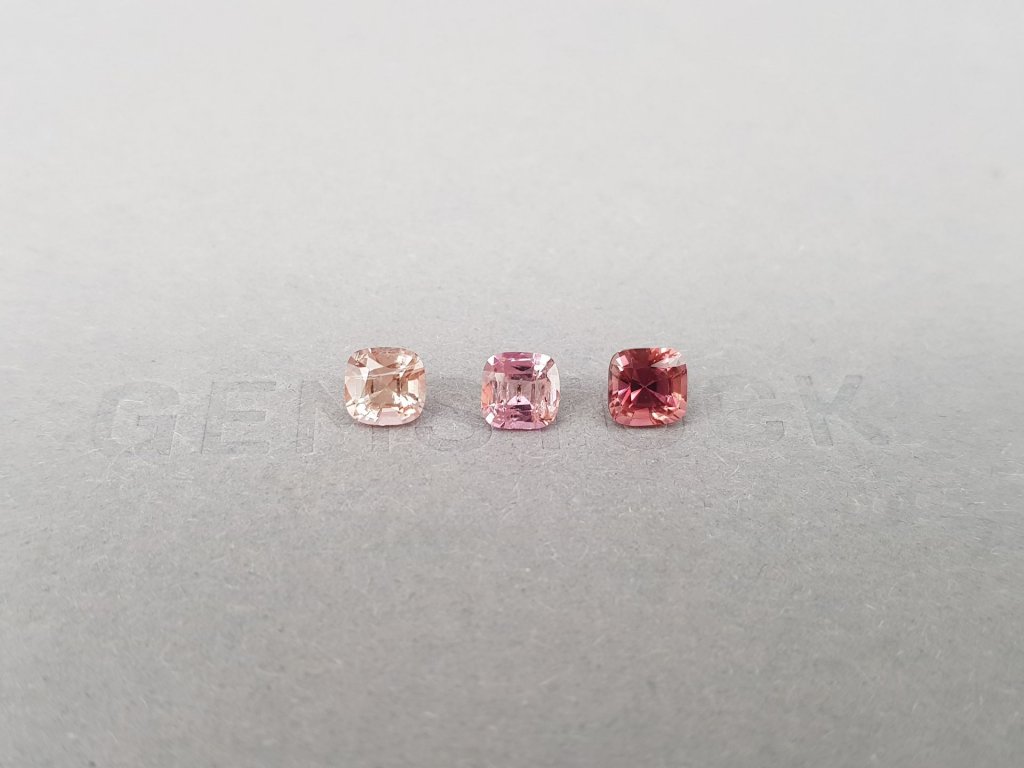 Set of pink and red tourmalines 1.73 ct Image №1
