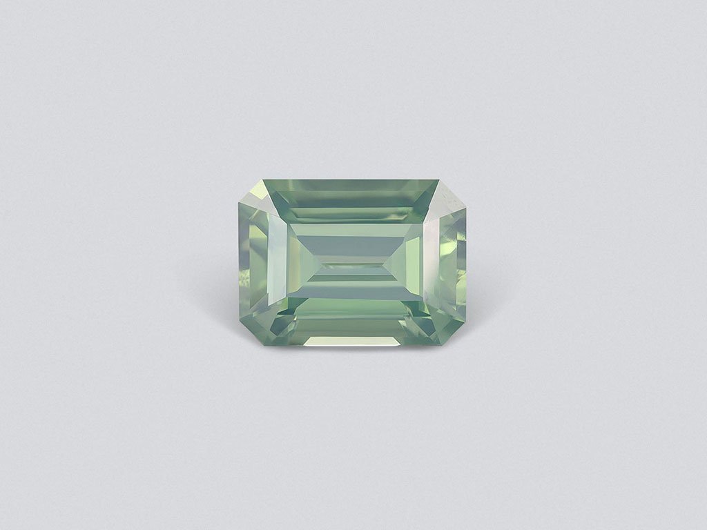 Unique natural green zircon in octagon cut 7.40 ct Image №1
