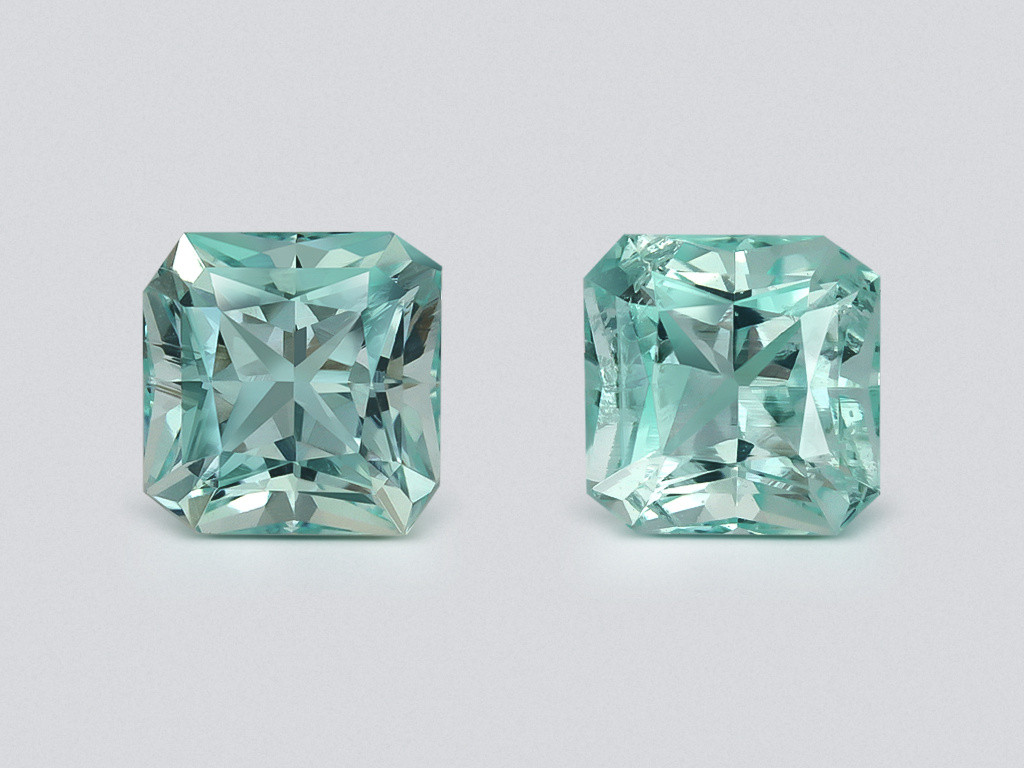 Par de esmeraldas de talla radiante de 0,74 ct, Afganistán Image №1