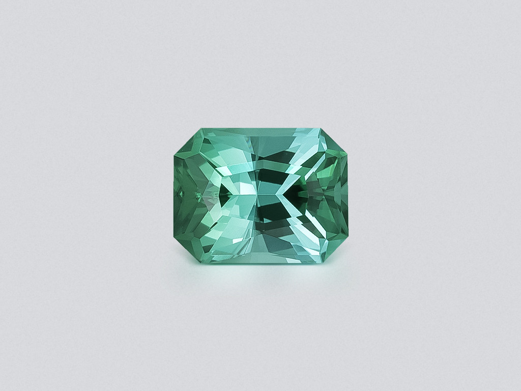 Blue green tourmaline radiant cut 2.40 carats, Africa Image №1