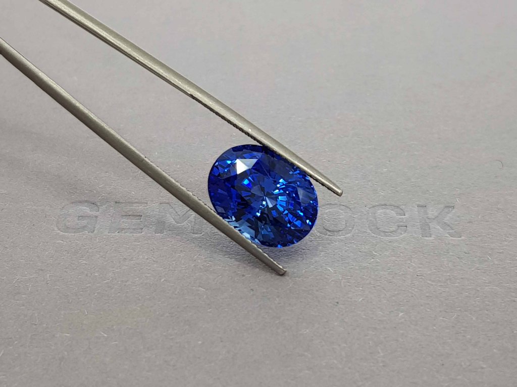 Royal Blue oval cut sapphire 10.17 ct, Sri Lanka, GRS Image №4