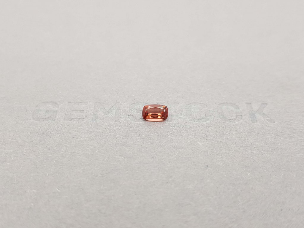 Orange-red cushion cut garnet 0.38 carats Image №1