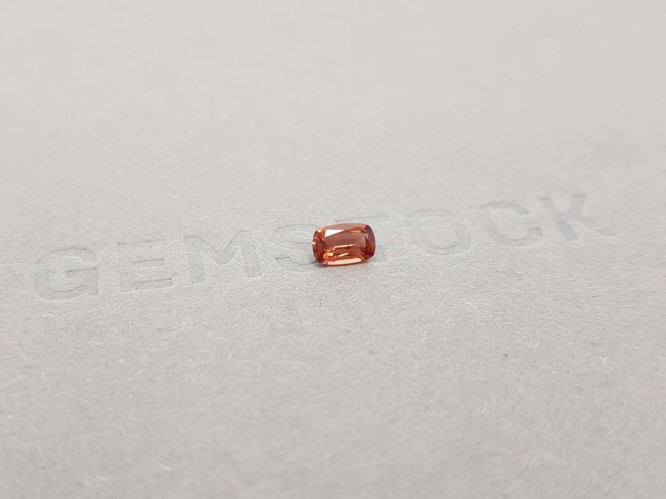 Orange-red cushion cut garnet 0.38 carats Image №2