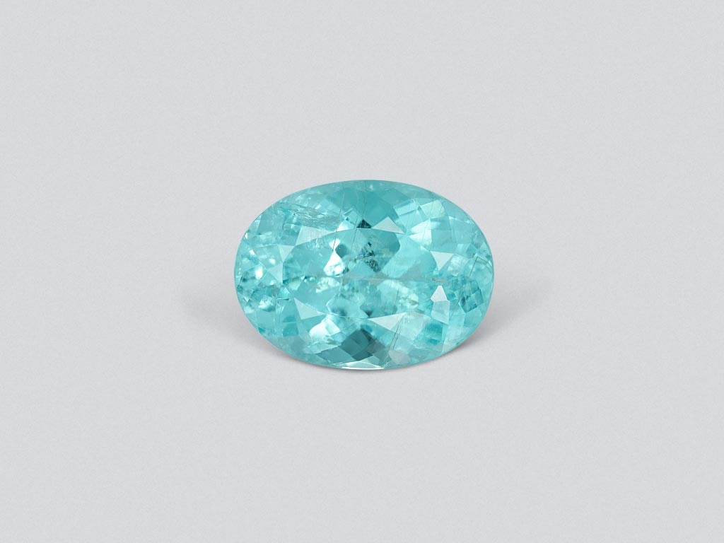 Bright blue Paraiba tourmaline 6.47 carats, oval cut, Mozambique Image №1