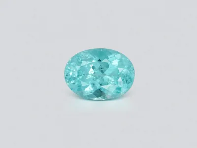 Hellblauer Paraiba-Turmalin 6,47 Karat, ovaler Schliff, Mosambik photo