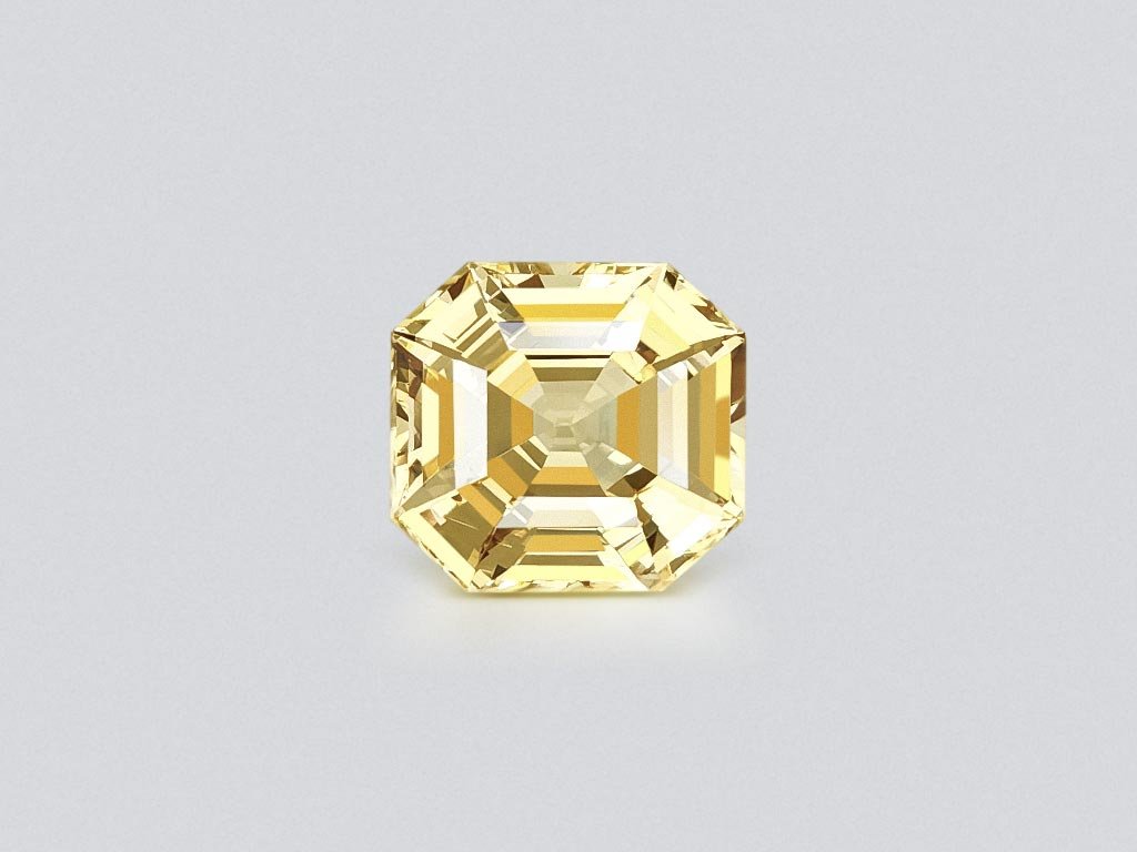 Untreated intense yellow sapphire in octagon cut 10.90 carats, Sri Lanka Image №1