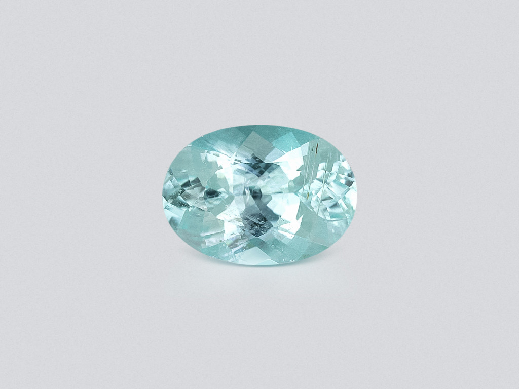 Diamant Paraiba vert néon, taille ovale, 1,16 carat, Mozambique Image №1