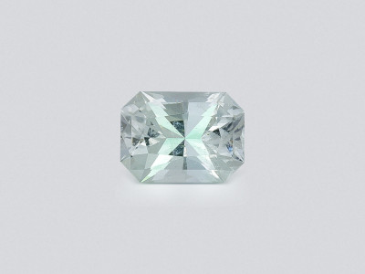 Kunzite light green radiant cut 5.62 carats, Pakistan photo
