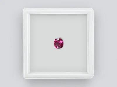 Grenat umbalite violet taille ovale 1,42 ct, Tanzanie photo