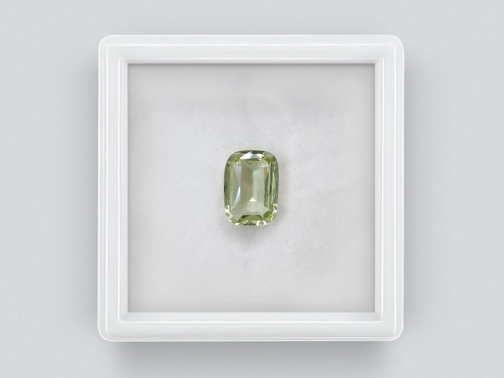 Soft green cushion cut beryl 2.18 carats, Afghanistan  Image №1