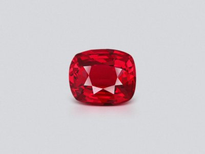 Unique Vietnamese vivid vibrant red spinel in cushion cut 6.69 carats photo