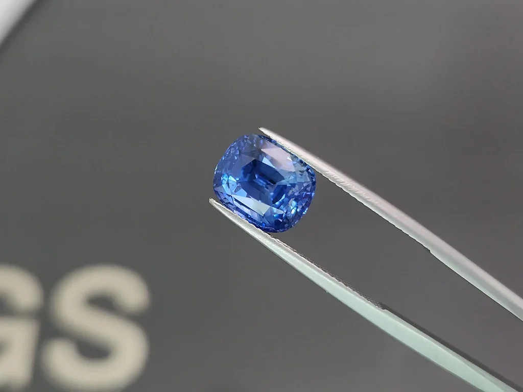 Zafiro azul aciano de talla cojín de 6,00 ct, Sri Lanka Image №3