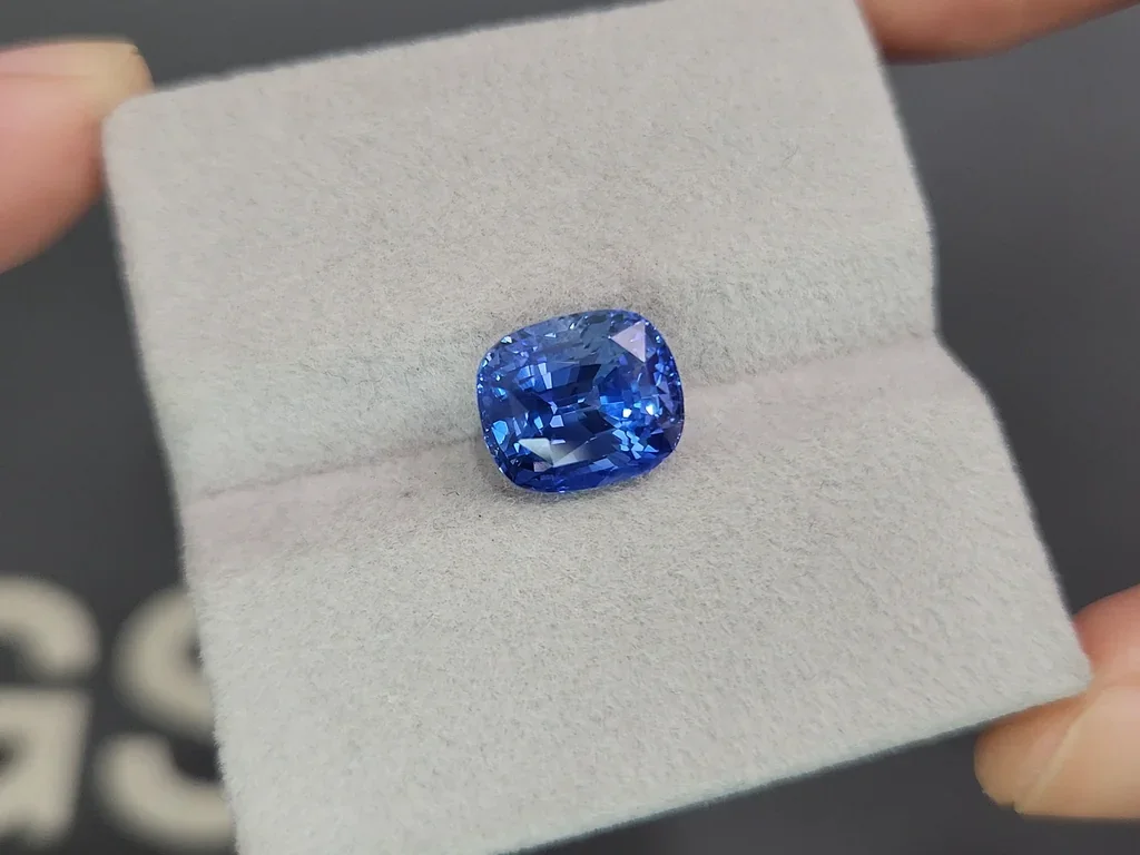 Zafiro azul aciano de talla cojín de 6,00 ct, Sri Lanka Image №4