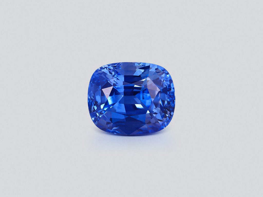 Zafiro azul aciano de talla cojín de 6,00 ct, Sri Lanka Image №1