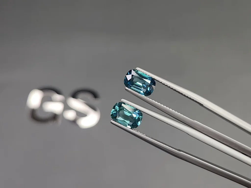 Pair of tourmalines Lagoon cushion cut 2.73 carats, Afghanistan Image №3