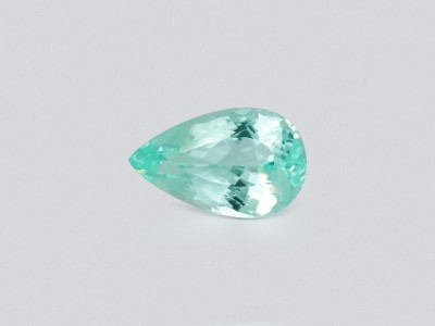 Diamant Paraiba vert de 3,84 carats, taille poire, du Mozambique photo