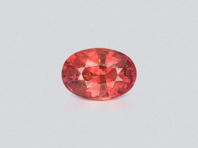 Saphir Padparadscha non chauffé, taille ovale 2,54 carats, Sri Lanka  photo