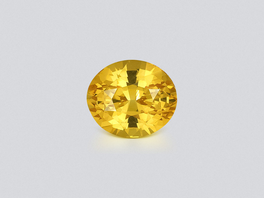 Sapphire Vivid Yellow oval cut 1.61 carats, Sri Lanka Image №1
