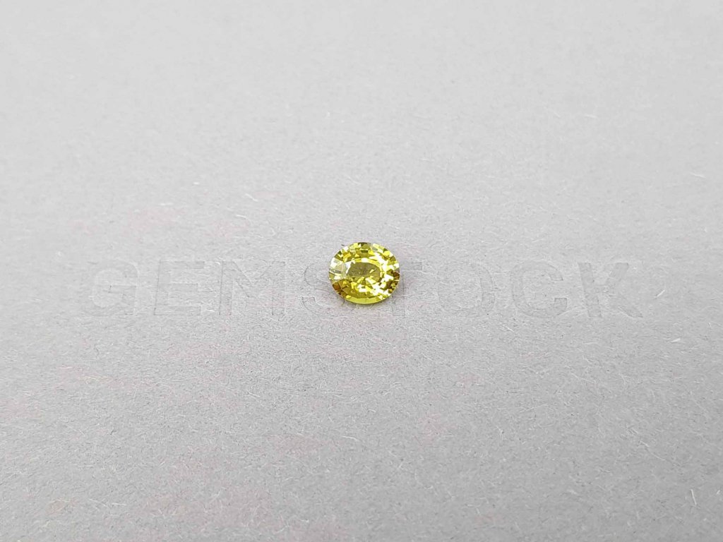 Unheated oval cut yellow sapphire 0.90 ct, Madagascar Image №1