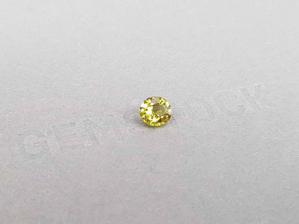 Unheated oval cut yellow sapphire 0.90 ct, Madagascar Image №2