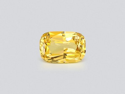 Untreated Golden yellow sapphire in cushion cut 8.78 carats, Sri Lanka photo