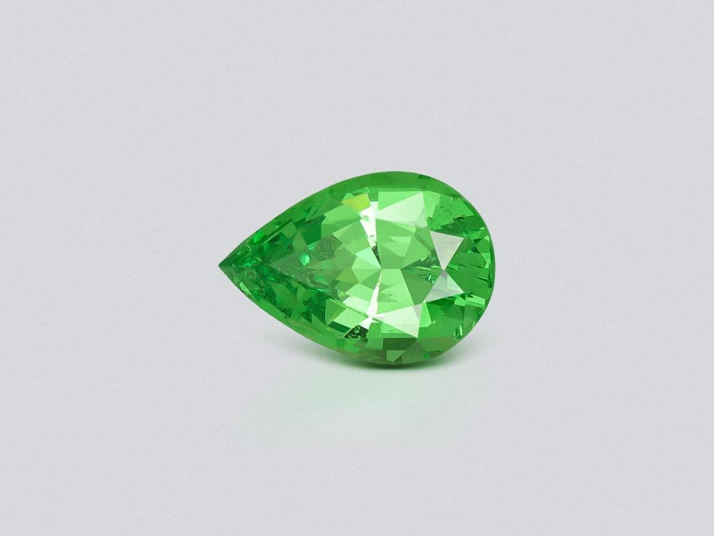Granate tsavorita Neon Green corte pera 1,40 quilates, Tanzania  Image №1