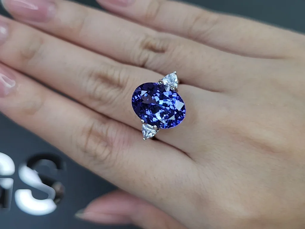 Tanzanita de talla ovalada de 8,21 carats, Tanzania Image №5