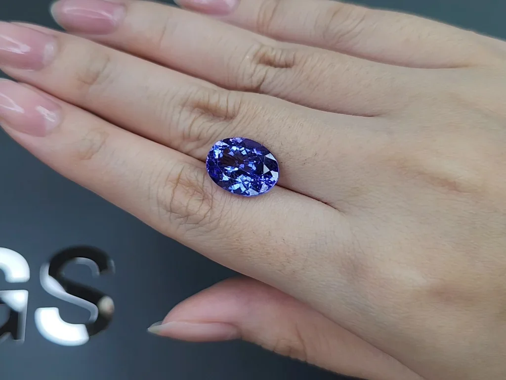 Tanzanita de talla ovalada de 8,21 carats, Tanzania Image №2