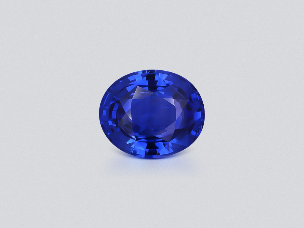Saphir bleu royal taille ovale 7,02 carats, Sri Lanka  Image №1