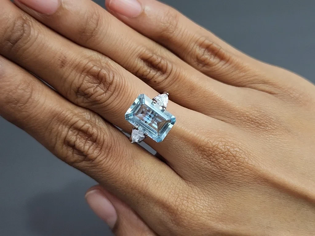 Aquamarine octagon cut 4.95 carats, Madagascar Image №5